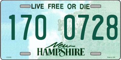 NH license plate 1700728