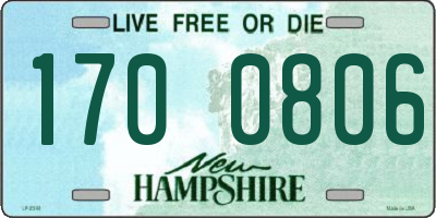 NH license plate 1700806