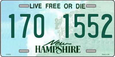 NH license plate 1701552