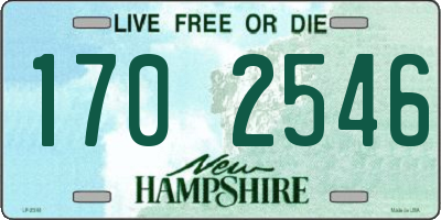 NH license plate 1702546