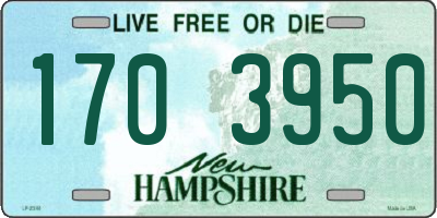 NH license plate 1703950