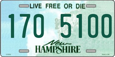NH license plate 1705100