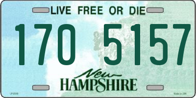 NH license plate 1705157