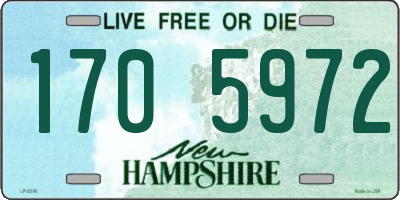NH license plate 1705972