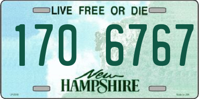 NH license plate 1706767