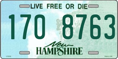 NH license plate 1708763