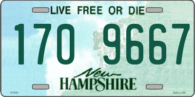 NH license plate 1709667