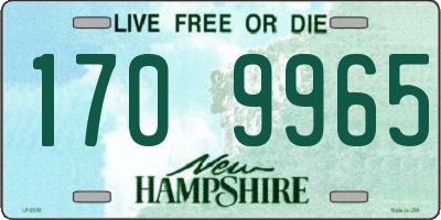 NH license plate 1709965