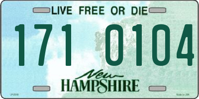 NH license plate 1710104
