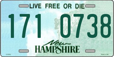 NH license plate 1710738
