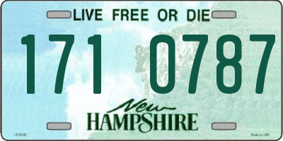 NH license plate 1710787