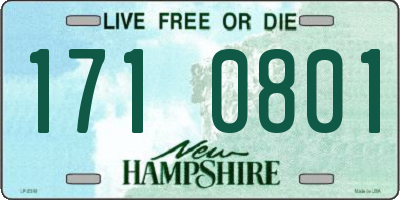 NH license plate 1710801