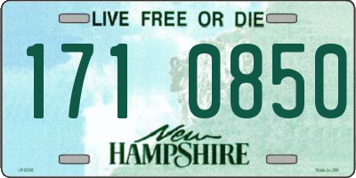 NH license plate 1710850