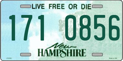 NH license plate 1710856
