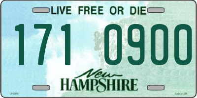 NH license plate 1710900