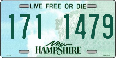 NH license plate 1711479