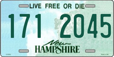 NH license plate 1712045