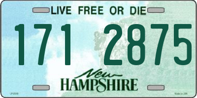 NH license plate 1712875