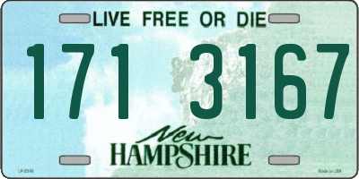 NH license plate 1713167