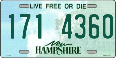 NH license plate 1714360