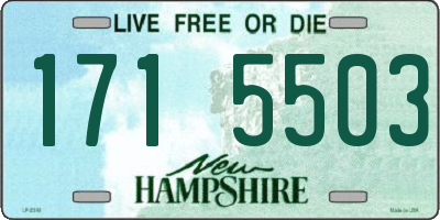 NH license plate 1715503
