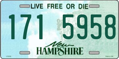 NH license plate 1715958