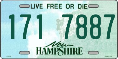 NH license plate 1717887