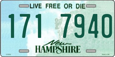 NH license plate 1717940