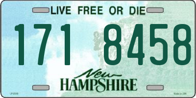 NH license plate 1718458