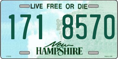 NH license plate 1718570