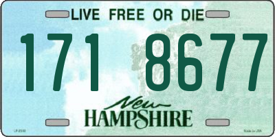 NH license plate 1718677
