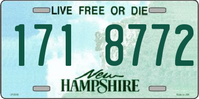 NH license plate 1718772