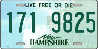 NH license plate 1719825