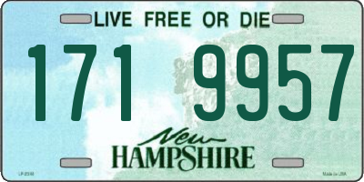 NH license plate 1719957