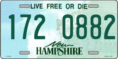 NH license plate 1720882