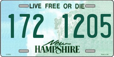 NH license plate 1721205