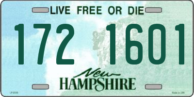 NH license plate 1721601