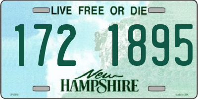 NH license plate 1721895