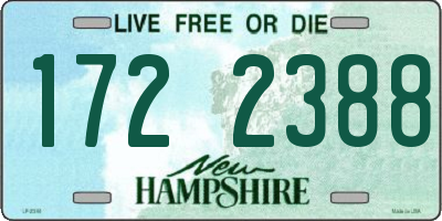 NH license plate 1722388