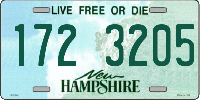 NH license plate 1723205