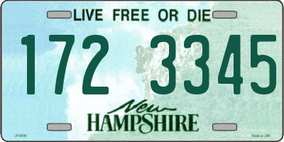 NH license plate 1723345