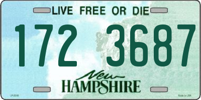 NH license plate 1723687