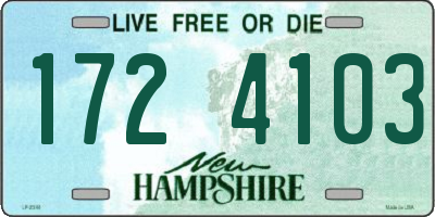 NH license plate 1724103