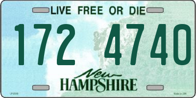 NH license plate 1724740