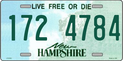 NH license plate 1724784