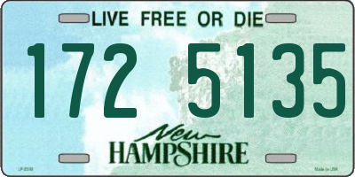 NH license plate 1725135