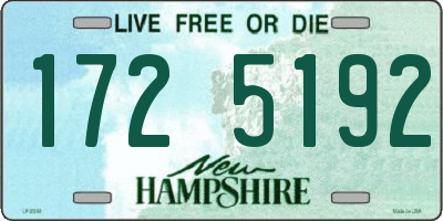 NH license plate 1725192