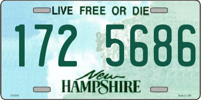 NH license plate 1725686