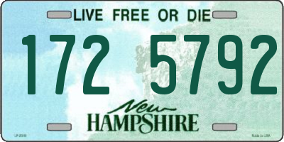NH license plate 1725792