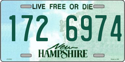 NH license plate 1726974